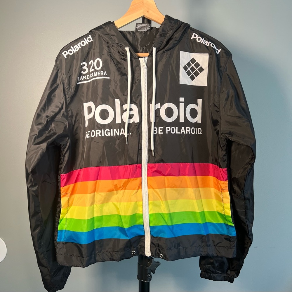 Colorful Polaroid Windbreaker